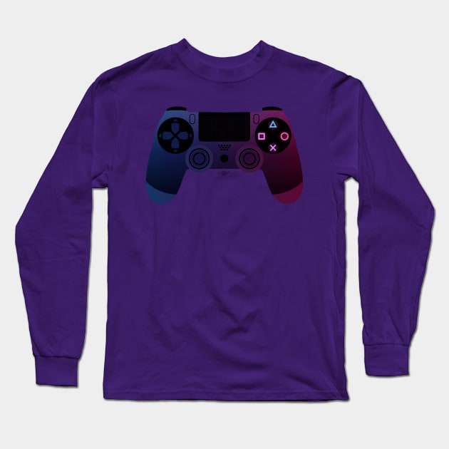 Playstation 4 Controller Long Sleeve T-Shirt by grantedesigns